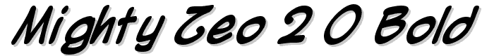 Mighty Zeo 2.0 Bold font